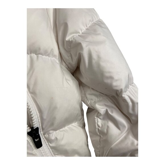 Athleta XXS Snow Goose Down Jacket white puffer hike wear full zip - Picture 5 of 7